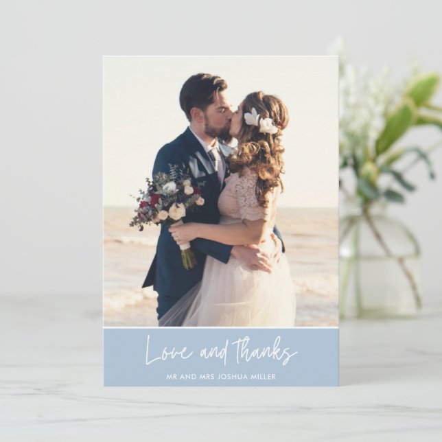 Plage Mariage Photo Merci Cartes (Debout devant)