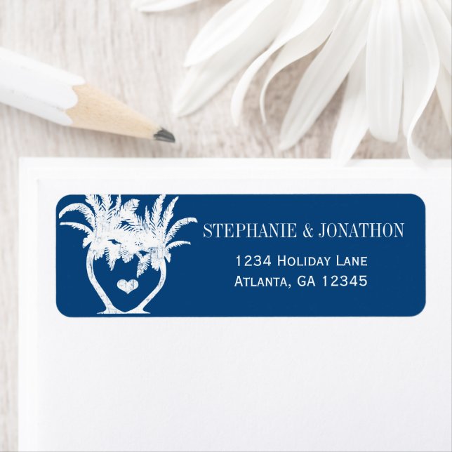 Plage Monaco Palmier Bleu Destination Chalboard (En situation)