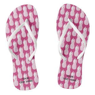 Plage motif d'ananas mignonne sandales à tongs