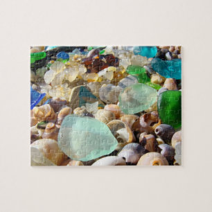 Plage personnalisée Seaglass de cadeaux de puzzle