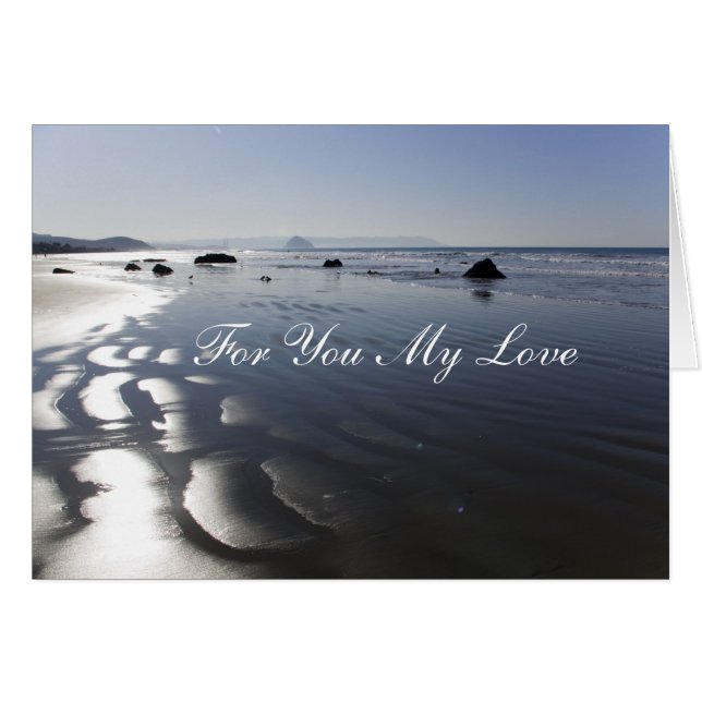 Plage pour l'anniversaire d'amour (Devant horizontal)