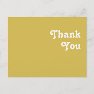 Plage Retro Carte postale Merci Mariage or