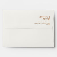 Plage Retro | Enveloppe Faire-part de mariage ivoi
