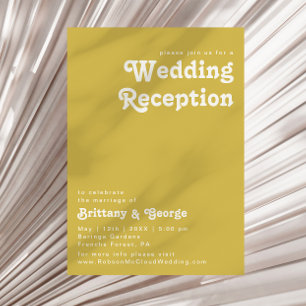 Plage Retro   Invitation à la réception de mariage