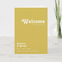 Plage Retro | Programme de mariage doré