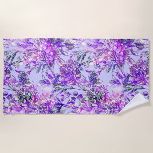 Plage Rideau de douche floral esthétique serviette de pl