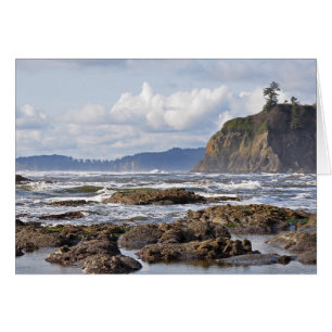 Plage rouge sur la péninsule olympique, Washington