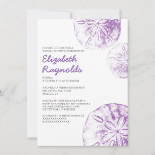 Plage Sable Dollar Invitations de douche nuptiale