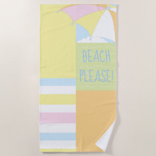 Plage Scène "Plage S'il vous plaît" Serviette de p