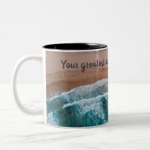 Plage scène plus grande aventure, Mug
