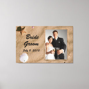 Plage Serenity Mariage Photo Toile Enveloppée