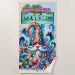 Plage serviette de plage Gnome