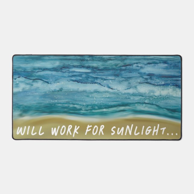 Plage S'Il Vous Plaît Desk Mat (Recto)