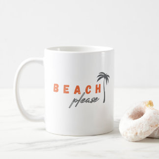 plage s'il vous plaît. palmier. Mugs