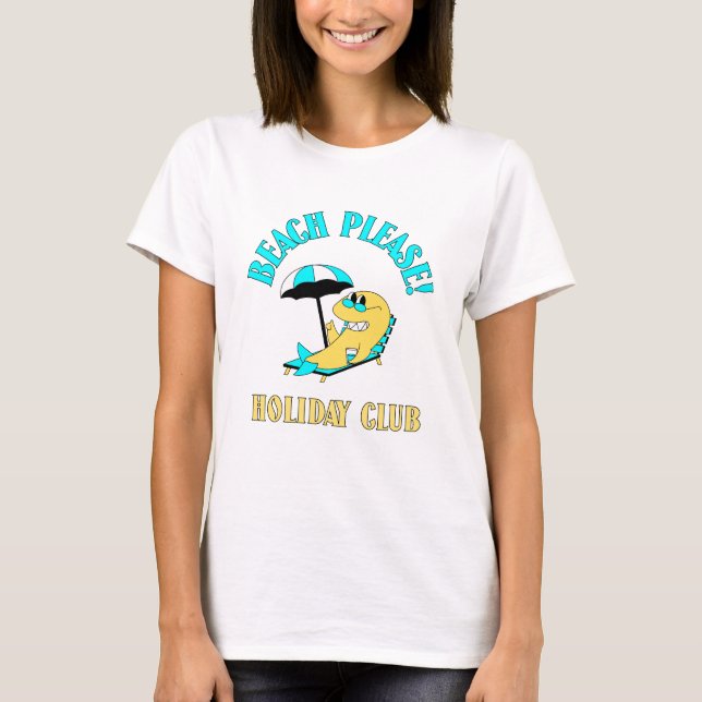 Plage S'Il Vous Plaît ! T-shirt du club de vacance (Devant)