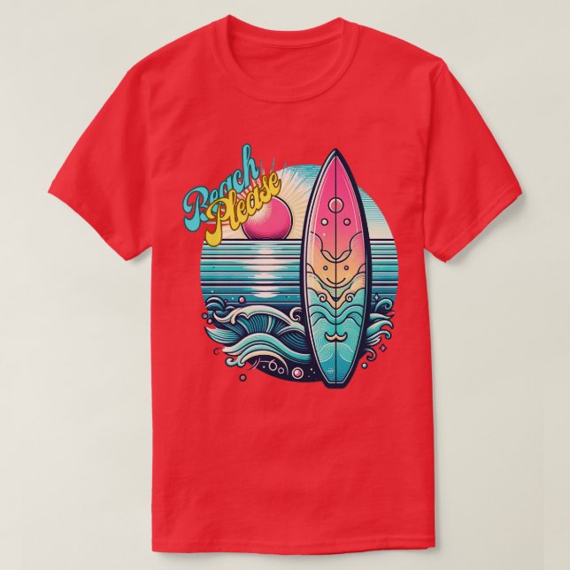 plage s'il vous plaît TShirt (Design devant)