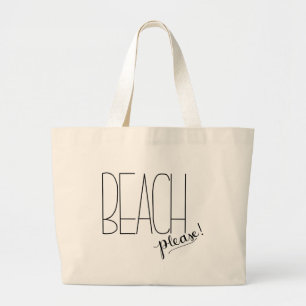 Plage svp ! Sac fourre-tout à plage