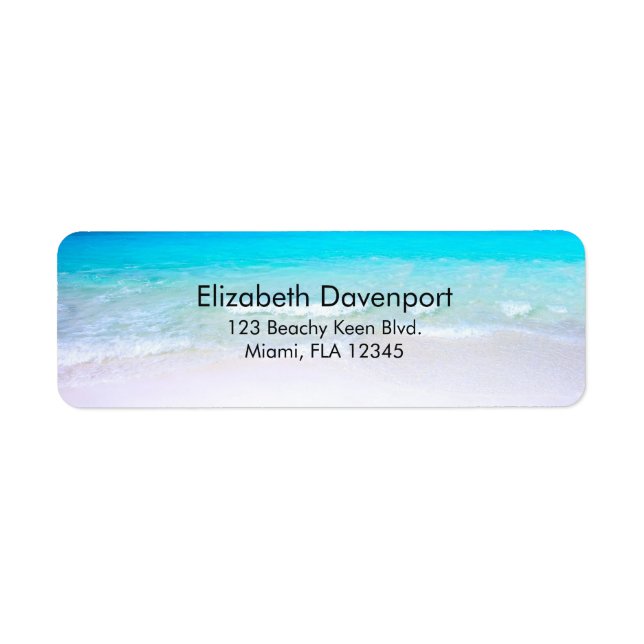 Plage tropicale avec mer turquoise (Devant)