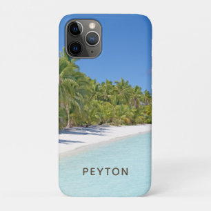 Plage tropicale avec Palms Coque-Mate coque iphone
