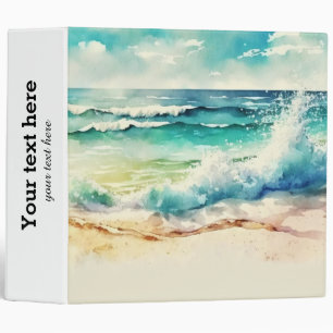 Plage tropicale Été 3 anneau classeur