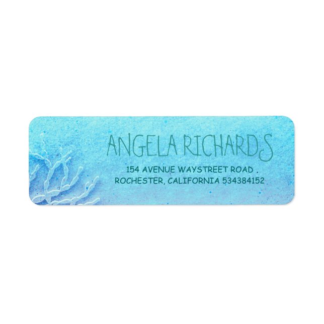 Plage Turquoise Ombre Mariage (Devant)