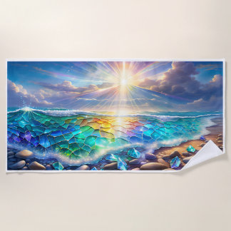 Plage Vagues de tranquillité Crystal Ocean Serviette cou