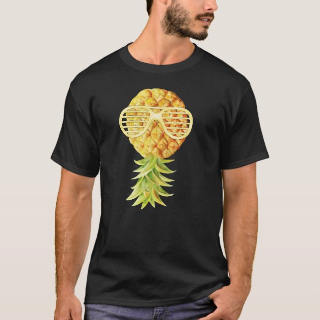 Plage vie à l'envers ananas T-shirt Débardeur (Devant)