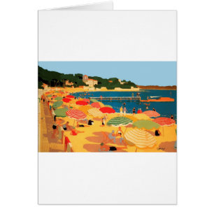 Plage vintage Côte d'Azur