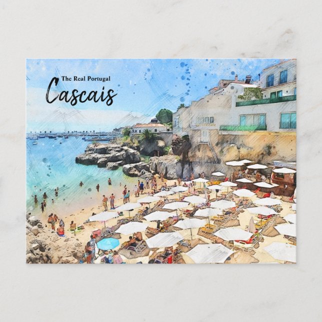 Plages de Cascais, Portugal Carte postale (Devant)