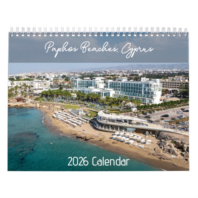 Plages, Paphos Chypre par PaphosVie Calendrier (Protection)
