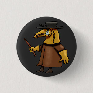 Plague Doctor 1 Inch Round Button