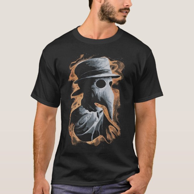 Plague Doctor: Fire and Shadows T-Shirt (Front)