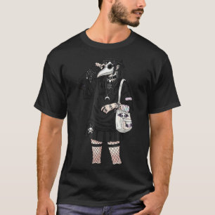 Plague Doctor Gothic Cottagecore Moth Face Mask Oc T-Shirt