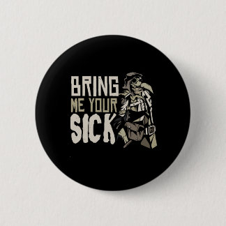 Plague Doctor Halloween Scary Gothic Gift 2 Inch Round Button