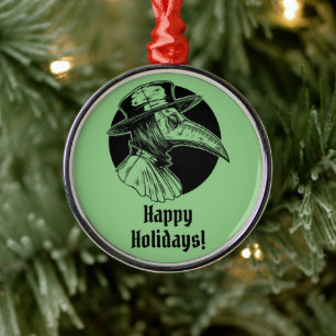Plague Doctor  Metal Ornament
