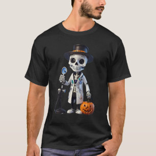 Plague Doctor Skeleton Doctor Halloween Paramedic  T-Shirt