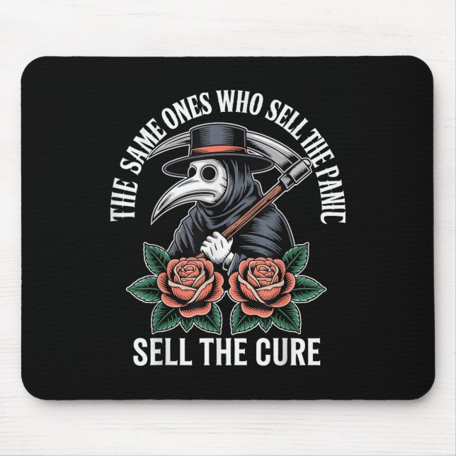 Plague Doctor The Same One Who Sells The Panic Sel Mouse Pad (Front)