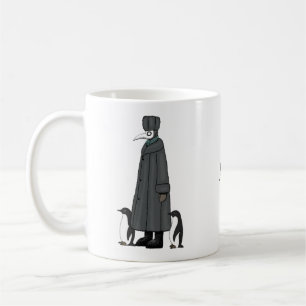 Plague Doctor with penguins funny custom name Coffee Mug