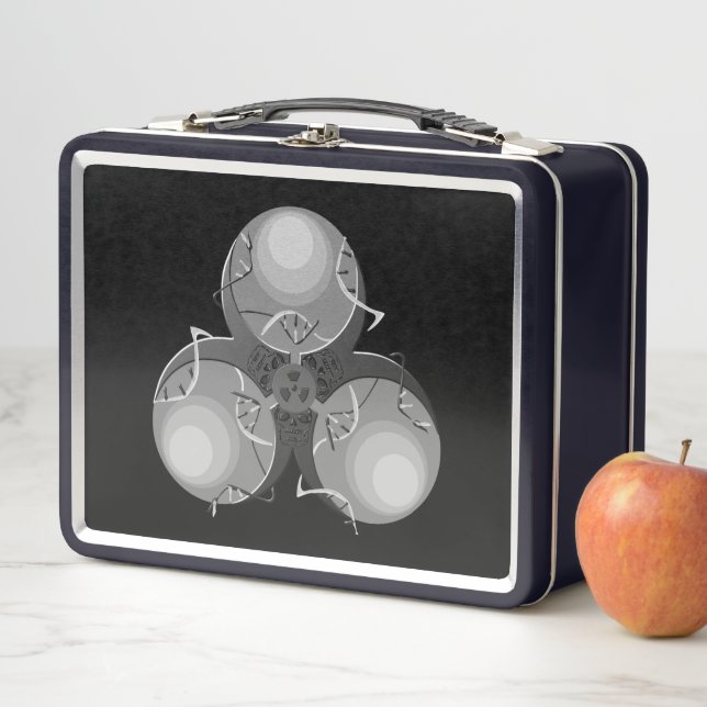 Plague Virus Biohazard Metal Lunch Box (In Situ)