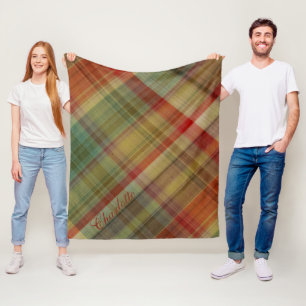 Plaid #1 Fleece Blanket