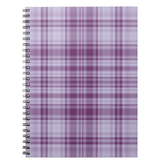 Plaid 1 - Purple Notebook (Front)