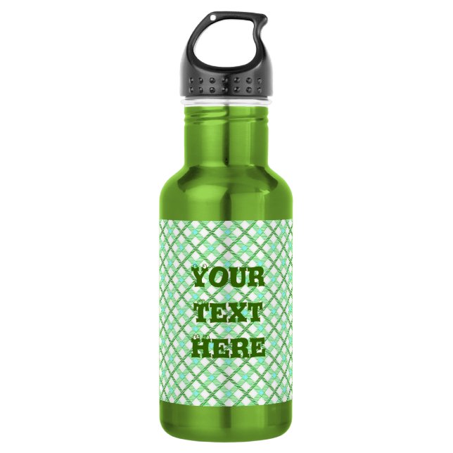 Plaid 1a dark 532 ml water bottle (Front)