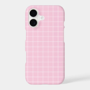 Plaid à carreaux de fenêtre rose pâle