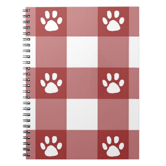 Plaid and paws notebook (Front)