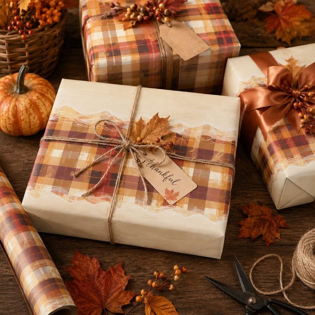 Plaid and Plenty Wrapping Paper Sheet (Creator Uploaded)