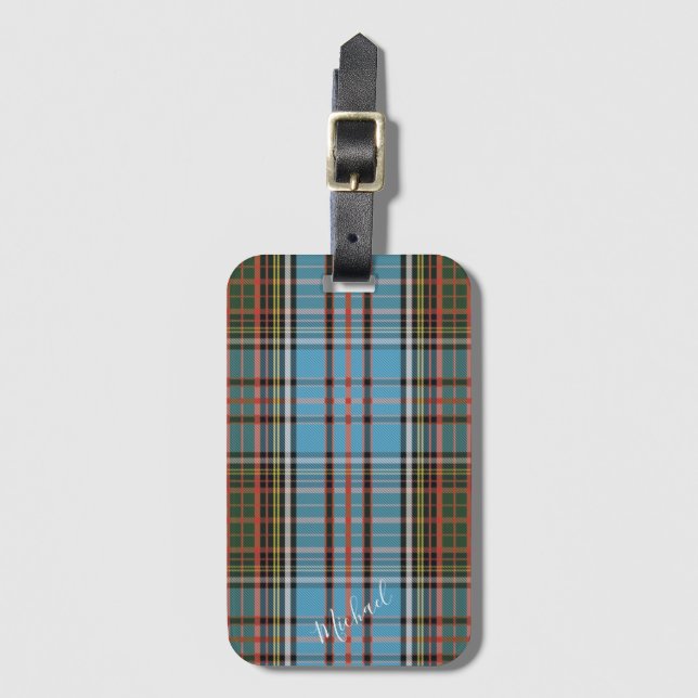 Plaid Anderson Classic Tartan Luggage Tag (Front Vertical)