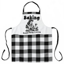 Plaid Arpon Retro Humour Baking because murder is 