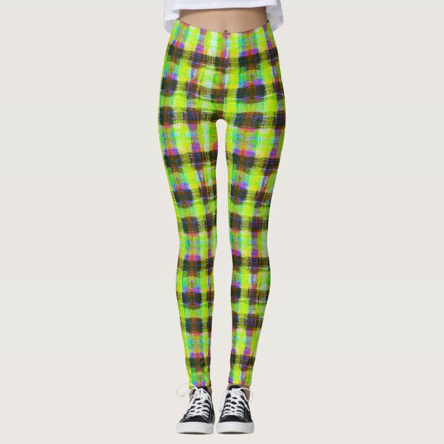 Plaid Attitude Leggings (Front)