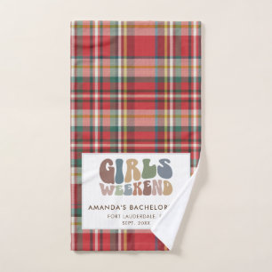 Plaid Bachelorrette Girls Weekend Party Rustic