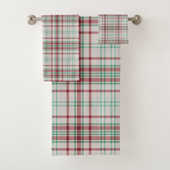 Plaid Bath Towel Set (Insitu)